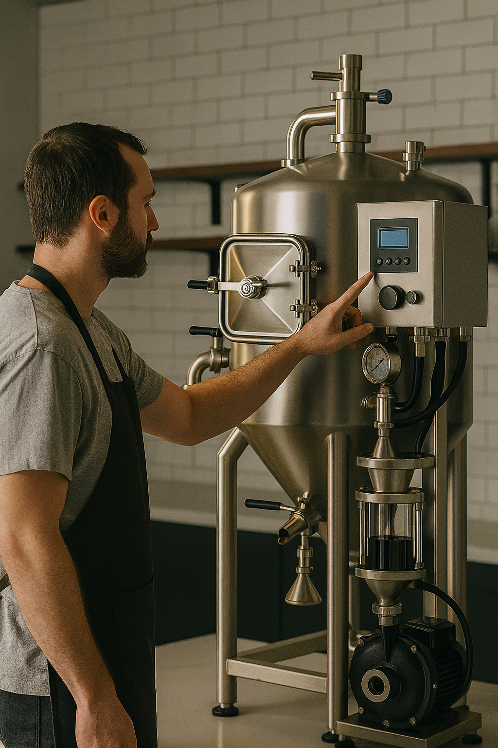 Pomeroy Cold Brew Coffee System | Mixing Rake | False Bottom Filter | Recirculation Pump