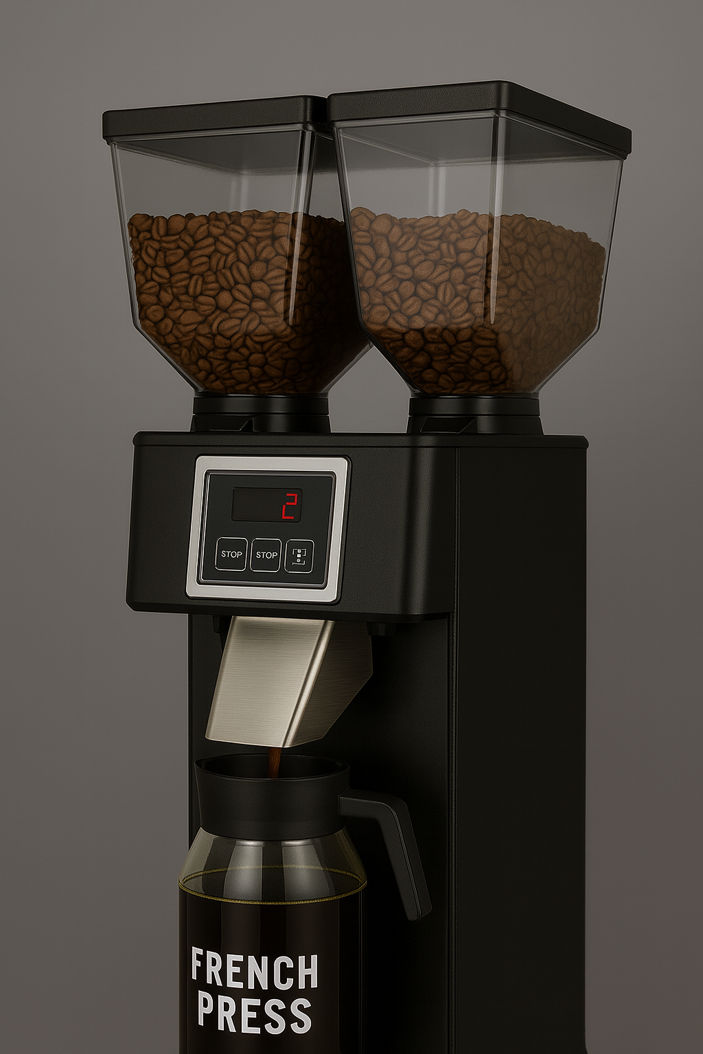 Chadron French Press Coffee Grinder with 6 lb. Double Hopper - 120V