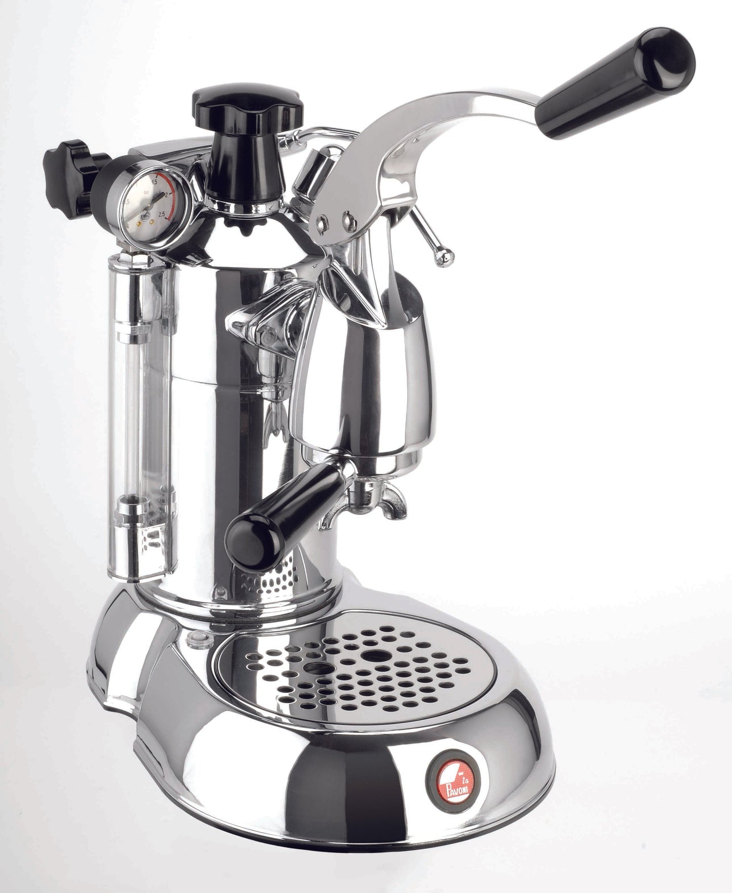 La Pavoni Stradivari PSC 16 16-Cup Professional Chrome and Black Espresso Machine