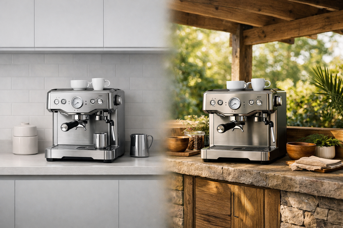 Indoor vs. Outdoor Coffee Bars
