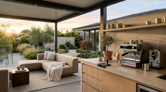 Covered Patio Coffee Setup Ideas