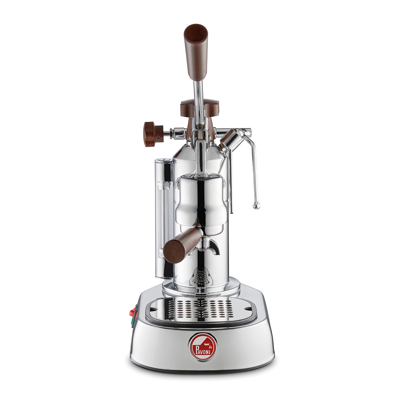 La Pavoni Europiccola EPW 8 Chrome Lever Espresso Machine with Wood Accents