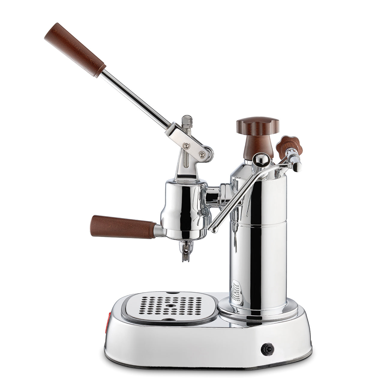La Pavoni Europiccola EPW 8 Chrome Lever Espresso Machine with Wood Accents