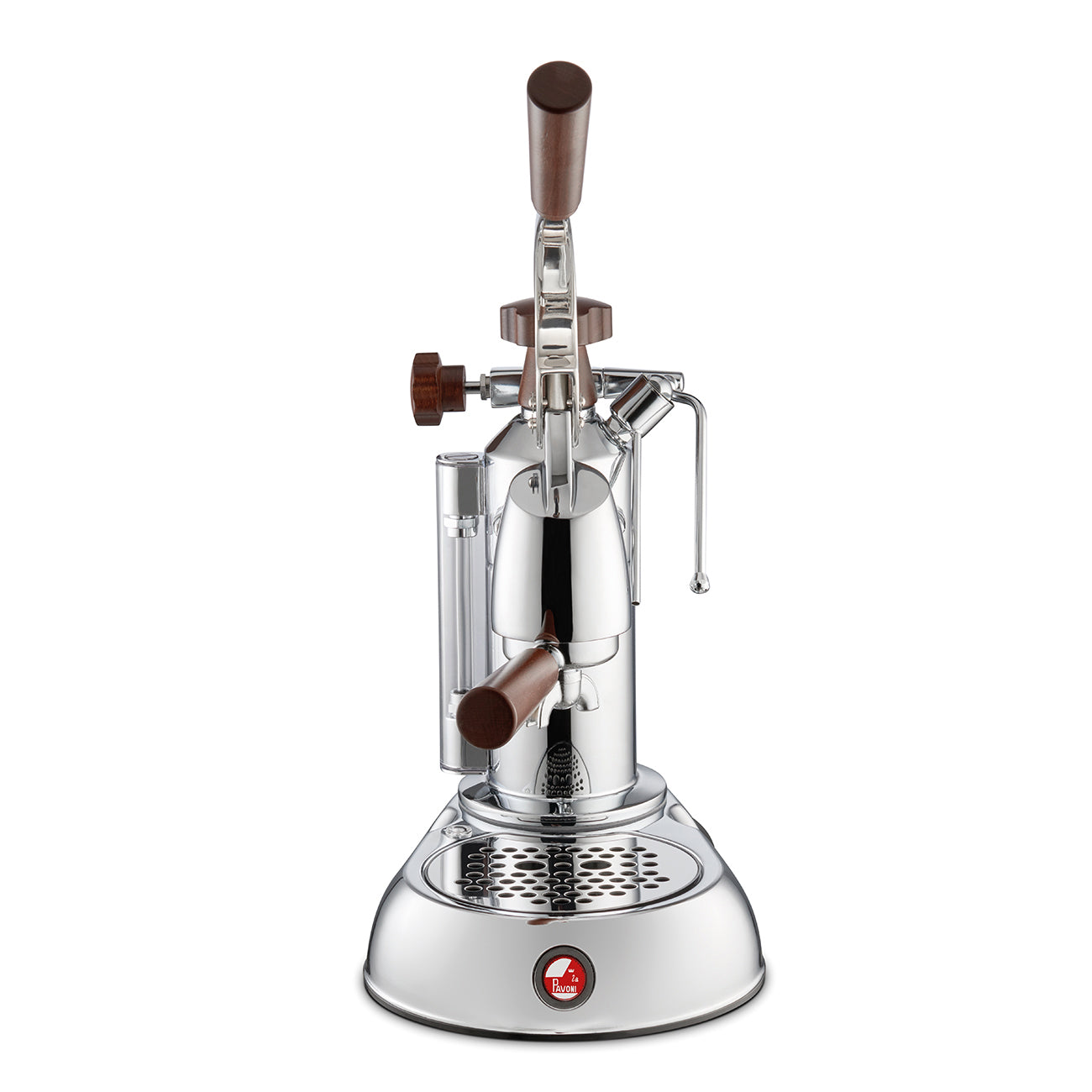 La Pavoni Stradivari ESW 8 8-Cup Europiccola Chrome Wood Lever Espresso Machine