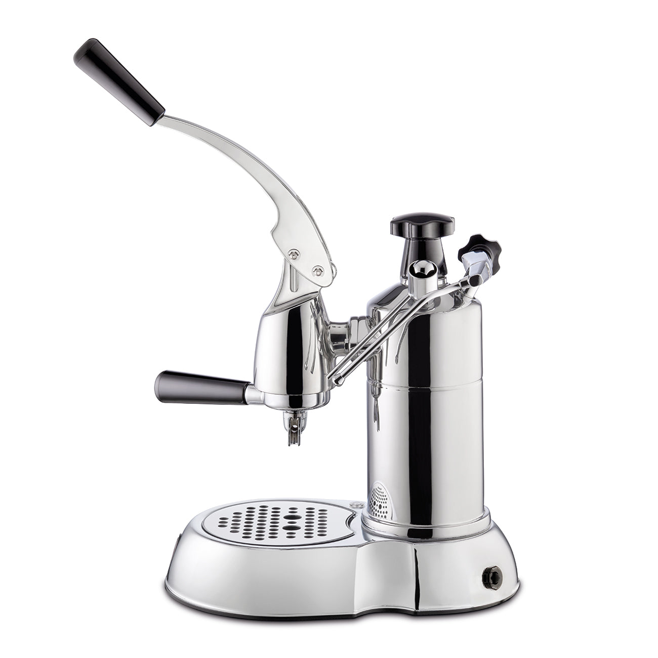 La Pavoni Stradivari PSC 16 16-Cup Professional Chrome and Black Espresso Machine