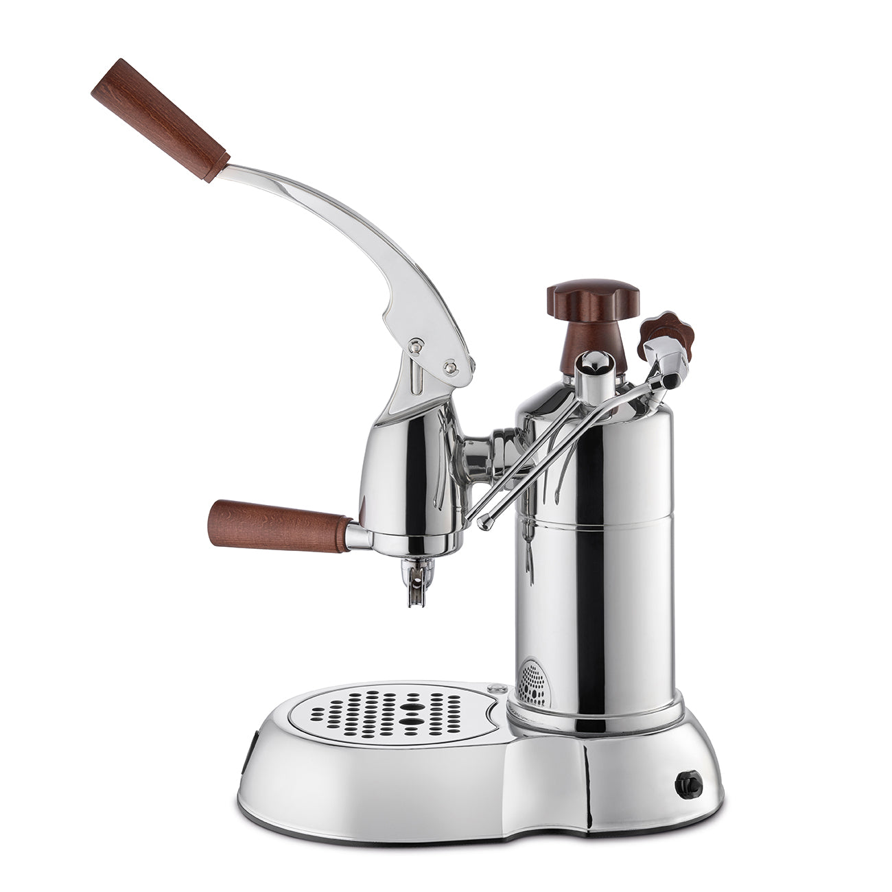 La Pavoni Stradivari PSW 16 Professional 16-Cup Chrome Wood Lever Espresso Machine