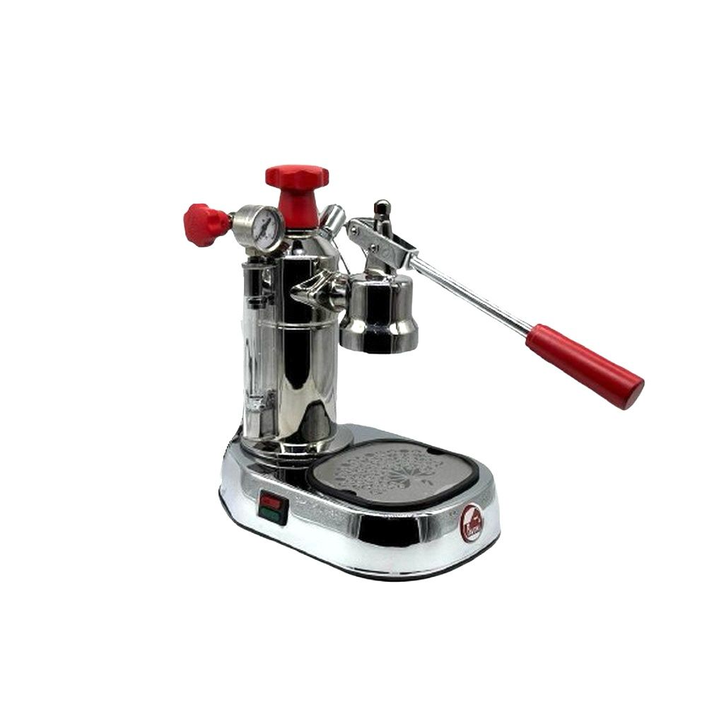 La Pavoni Europiccola EPC 8SR Special Edition Red with Gauge